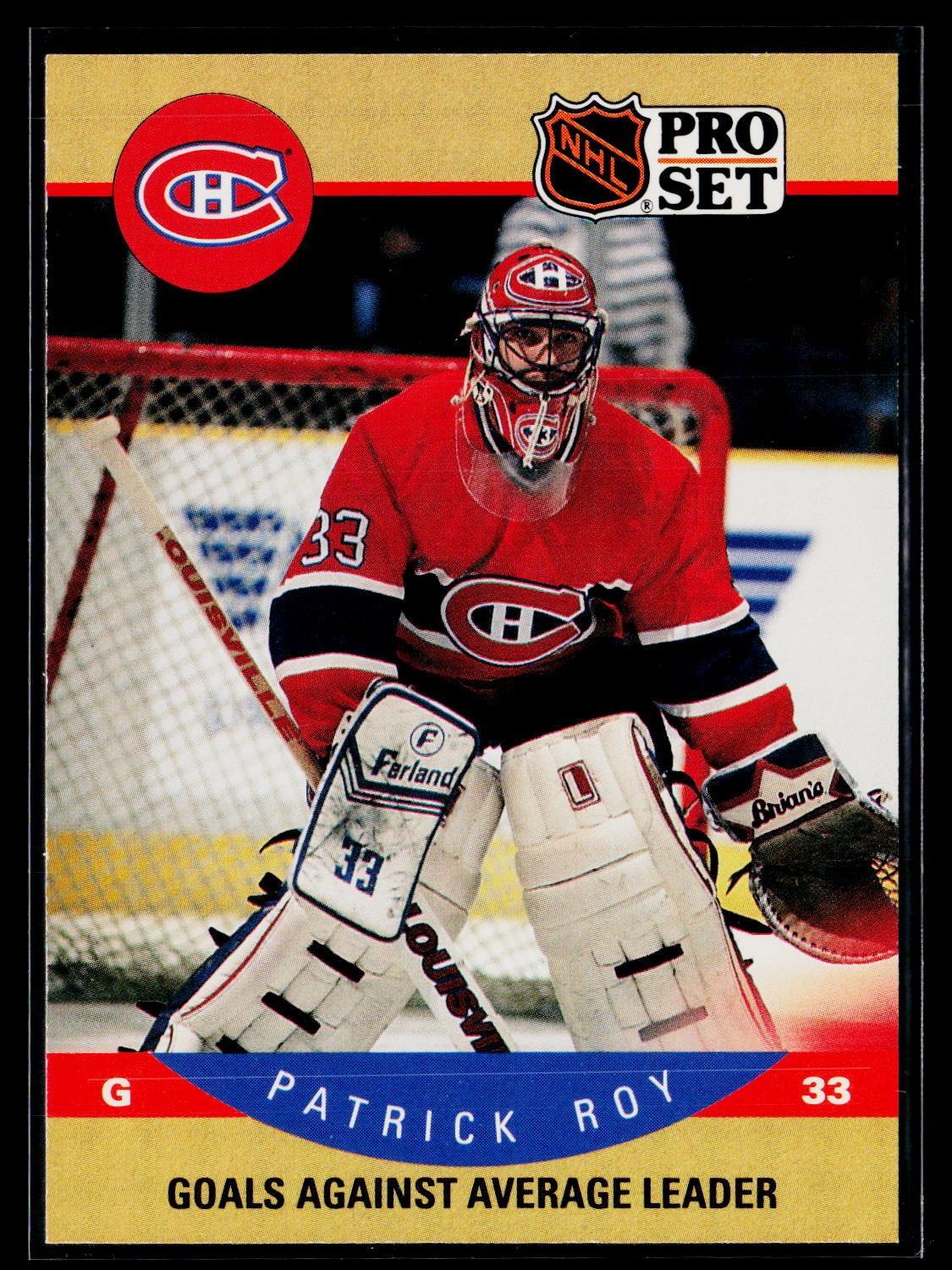 Patrick Roy 1990-91 Pro Set #399 Montreal Canadiens