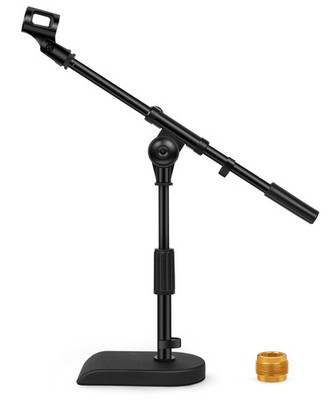 InnoGear Adjustable Desk Microphone Stand, Weighted Base with Soft Grip Twist...