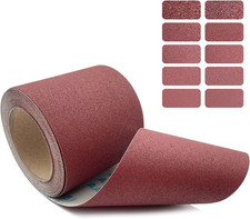 120 Grit Emery Cloth Roll, 4.5 Inch Wide 32.8 Ft Long Equals 1/4 Sheet Sandpape