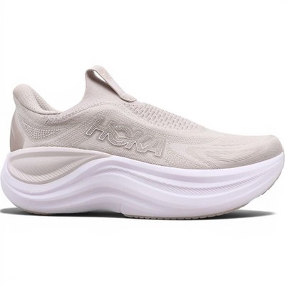 Hoka One One Skyward X Laceless Size 9B Putty White Running Shoes 1168877 PYW