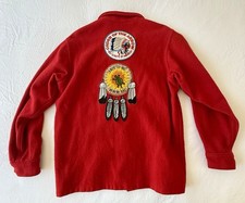 Vtg Boy Scouts of America Red Wool Jacket BSA Shirt Order Of The Arrow 1960/70s