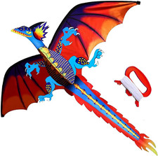 -Upgrade Classical Dragon Kite Stereoscopic Dragon Kites for Kids  Adults Easy