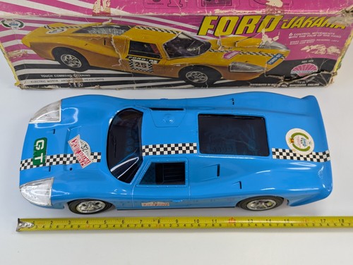 Vintage Nacoral Ford GT Car Large 17" Toy 1970 - Picture 18 of 24