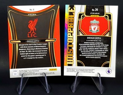 Diogo Jota 2024-25 Panini Select FIFA Soccer Liverpool Refractor