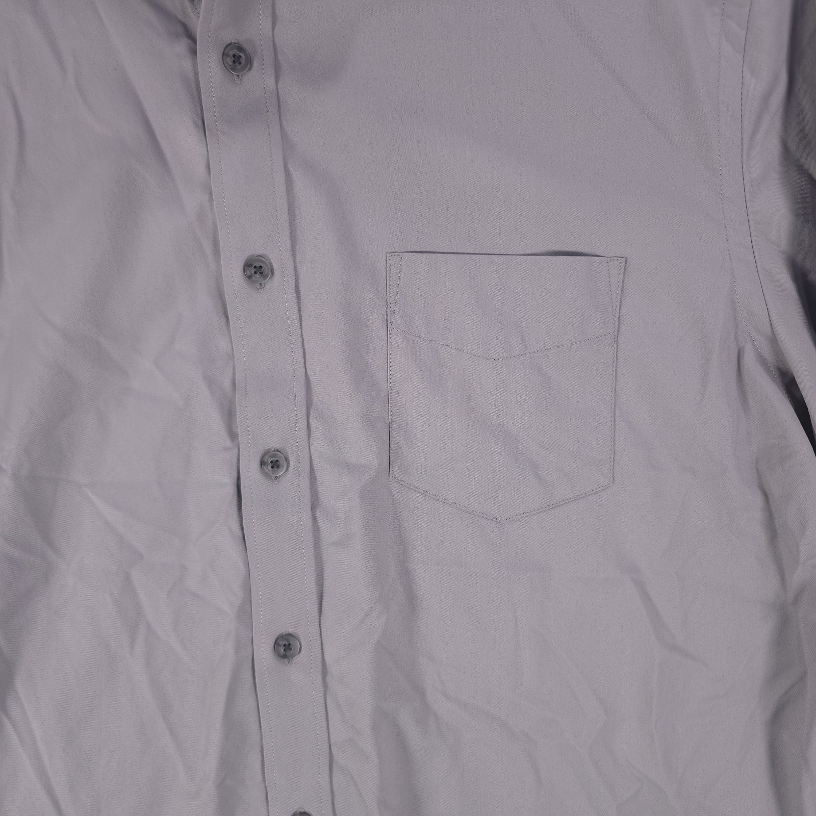 Untuckit Gironde Regular Gray Button Performance … - image 8