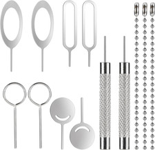 13 Pc SIM Card Removal Ejector Tool Set, Smooth Burr-Free for All Phones