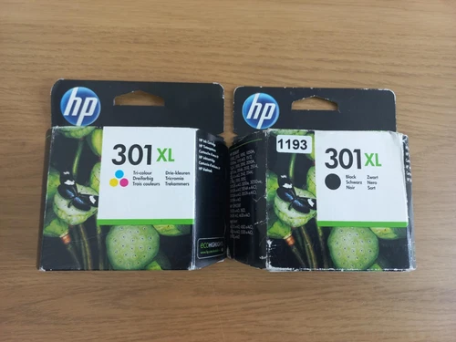 Genuine HP 301XL Black And Tri-Colour Ink Cartridges Combo Pack CH563EE CH564EE