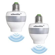 eSenlite Motion Sensor Retrofit Light Socket, Radar Motion Screw LED CFL Inca...