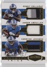 2018 Plates & Patches Talented Trios 37/50 Kenny Golladay Ameer Abdullah 1u6