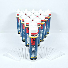 Soudal Silirub MPS Sanitary Silicone Sealant 270ml Multi Pack x16 Lot Brand New