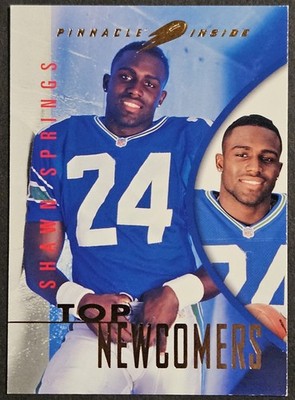 1997 Pinnacle Inside #138 Shawn Springs Rookie RC Ohio State Buckeyes Seahawks
