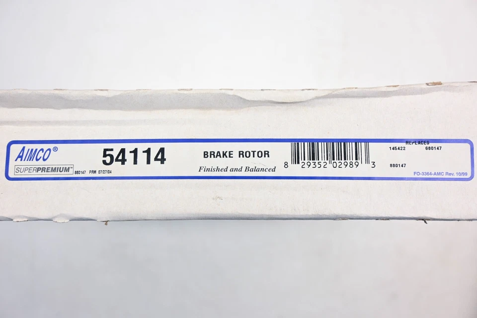 Aimco 54114, 145422, 211495-C Brake Rotor NOS - Image 3 of 3
