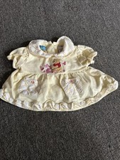 Vintage 90s Winnie the Pooh Baby Dress 6 9 Months Yellow Embroidered Disney