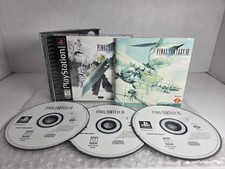 Final Fantasy VII 7 PS1 Sony PlayStation 1 PS2 PSOne Black Label CIB Tested Squa