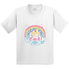Inktastic 6th Birthday Unicorn Rainbow Girls Youth T-Shirt Party Six 6 Pastel Im