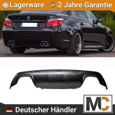 Sportdiffusor MattSchwarz passt f�r BMW E60 E61 M Paket M5 4 Rohr Duplex 03-10