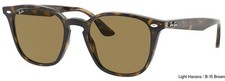 Ray Ban 4258F Replacement Lenses Only B-15 BROWN SOLID 52mm ORIGINAL BRAND NEW