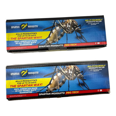Spartan Mosquito Pro Tech Mosquito Killer up to1 Acre w/2 Boxes, 4 Tubes New