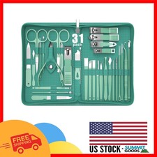 Portable 31-Piece Pedicure Set in Elegant Travel Case - Ideal for Men  Women