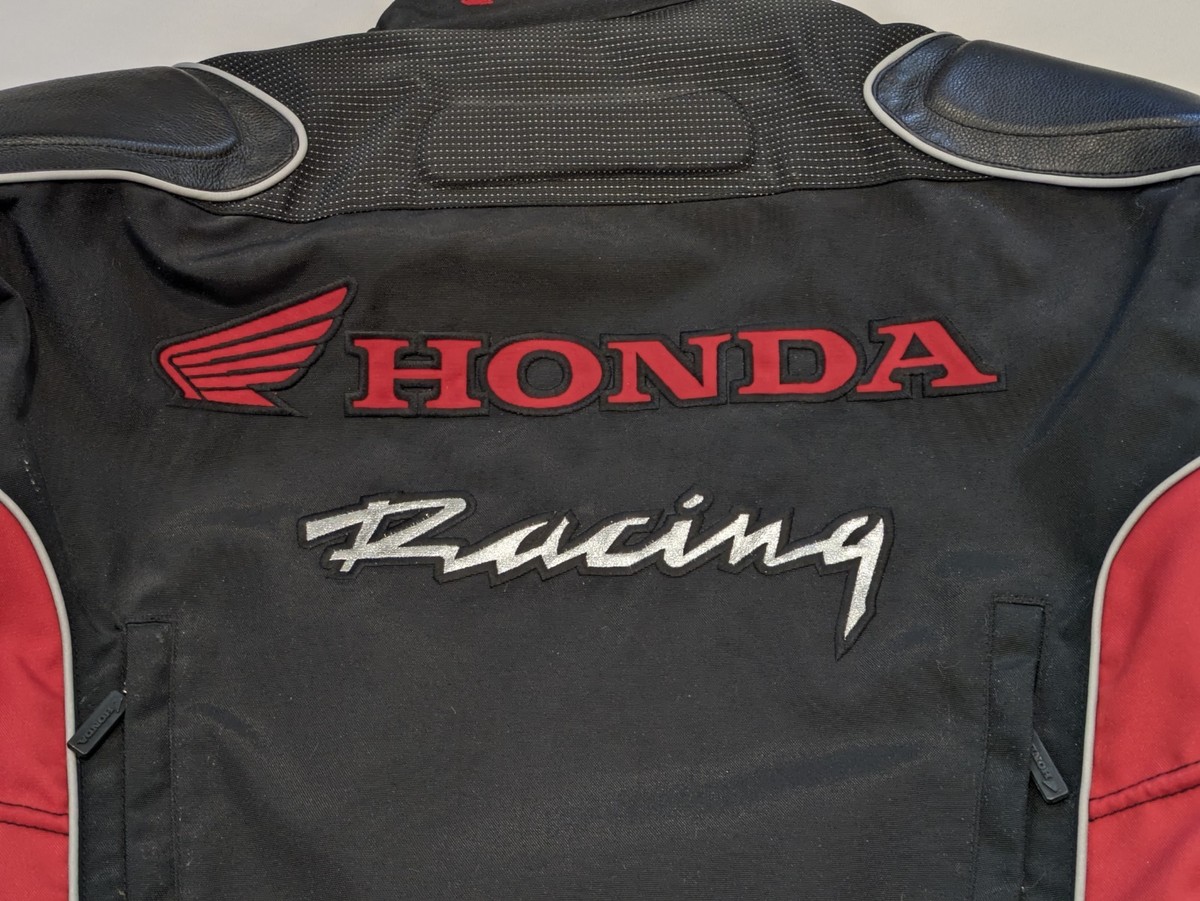 Honda Red Black Rider Collection Motorcycle Jacket Men's L Padded