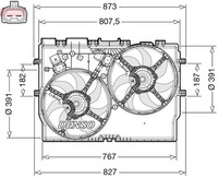 LüFter MotorküHlung Denso DER09311 12V FüR Fiat Ducato Bus 100 Multijet 120 130