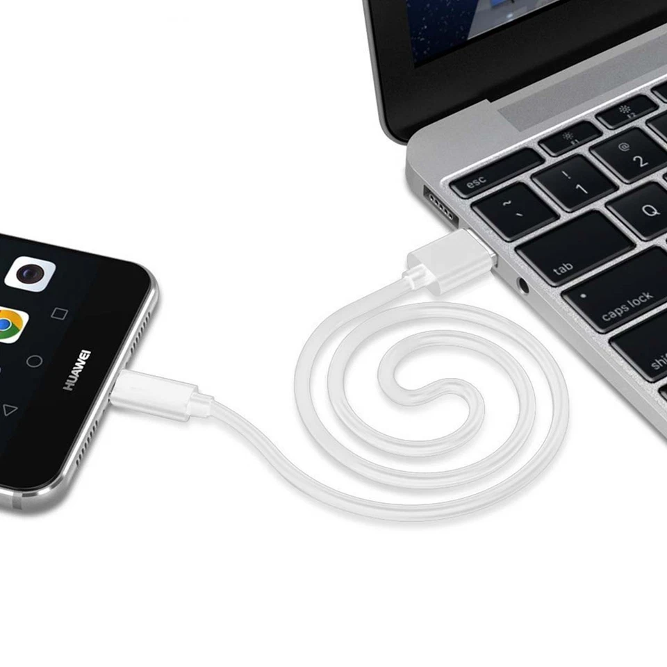 USB to USB Type C Original Huawei AP71 White Charge and Sync Cable - Image 4 of 4