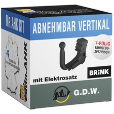 GDW Anhängerkupplung vert. abnehmbar für Audi A4 Allroad ab 16 + 7pol spezifisch