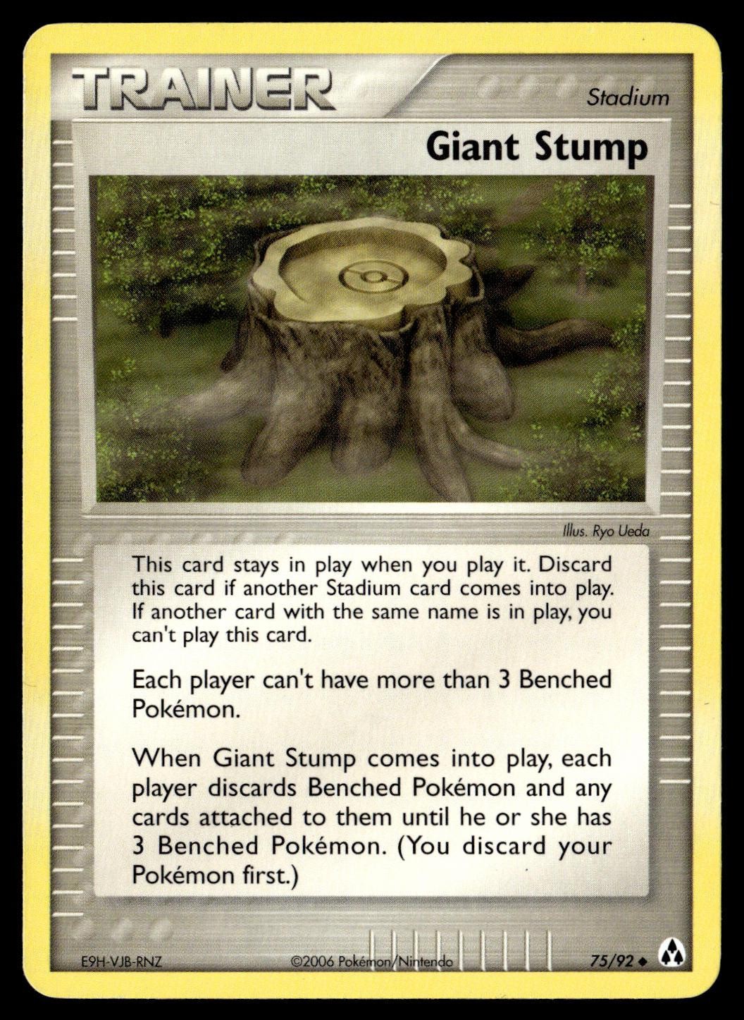 Giant Stump 75/92 Uncommon Legend Maker Pokemon Lightly Played
