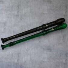 AULOS Dark Brown #103J & MPI Prism Green Recorders