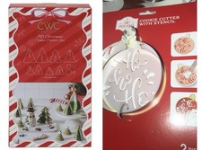 CWC Cook W Color 3D Christmas Cookie Cutter Set 12  1 Cookie Cutter W Stencil.