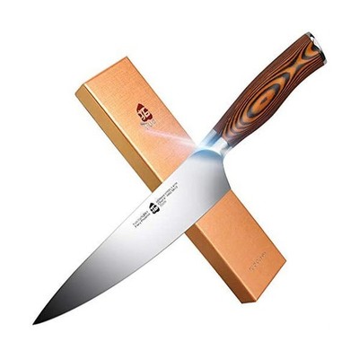 TUO Cutlery 8'' Kitchen Chef Knife, German HC Steel, Fiery Phoenix Series