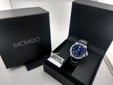 Movado Men's Series 800 Automatic Chronograph Azure Blue, Model #14.1.14.1632