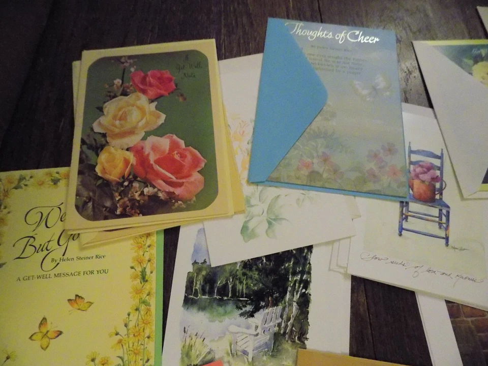 Gran Lote De Colección Tarjetas De Felicitación Floral Cachorros Piensa Bien En Ti Embajador + Foto 2 de 4