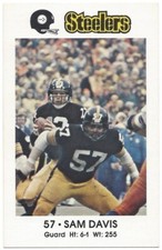 1981 Pittsburgh Steelers Police Sam Davis #57 Kiwanis Club Coca-Cola