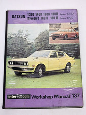 Datsun - 1969-1972 Intereurope Workshop Manual 137- 1300 1400 1600 1800 Bluebird