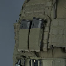 IDOGEAR Tactical 5.56 Mag Pouch Elastic Fast Draw MOLLE Double Rifle Mag Carrier