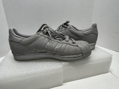 Adidas Superstar Grey Women Sz 5 Shoes | eBay