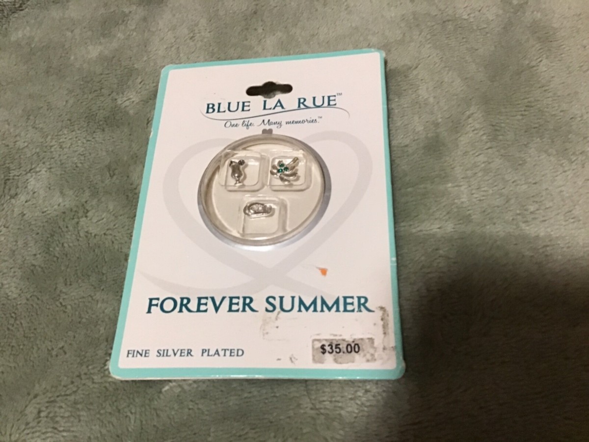 Blue la Rue east coast fine silver plated charms pack new
