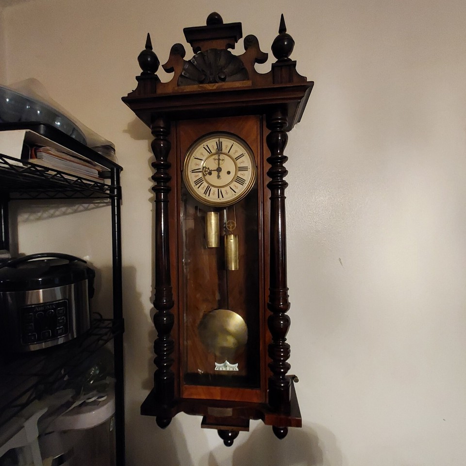 Original German 2 Weight Gustav Becker Regulator Seconds Hand Pick Up