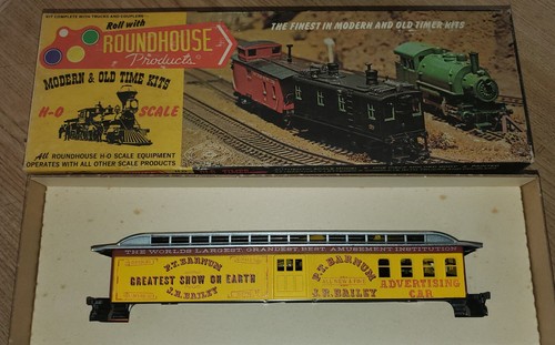 HO Roundhouse 5046 P.T. Coche de negocios Barnum & J.R. Bailey 50' COMBINAR COMPLETO | Zustand: Used