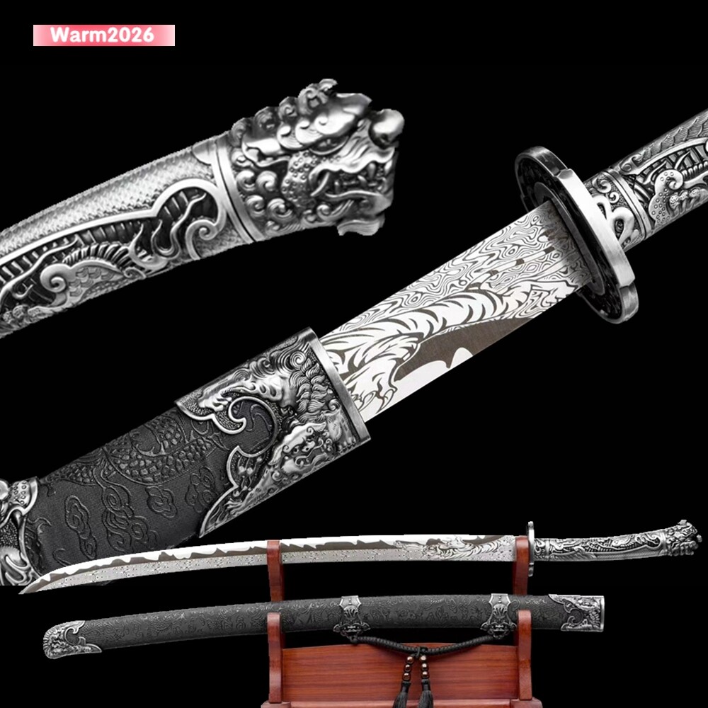 Qing Style Saber Dragon Broadsword Battle Ready Chinese WuShu Dao