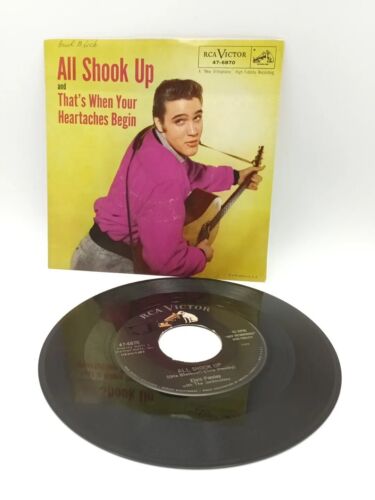 ELVIS PRESLEY "All Shook Up" on RCA 47-6870  vinyl EX condition - Picture 1 of 12