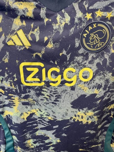 AJAX AMSTERDAM JERSEY AWAY FOOTBALL SHIRT 2024 ADIDAS YOUNG sz L 13-14YRS - Picture 4 of 8