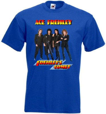 Ace Frehley Frehley's Comet v4 T-shirt hard rock blue all sizes S-5XL