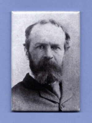 WILLIAM JAMES *2X3 FRIDGE MAGNET* AUTHOR NOVELIST  PHILOSOPHER PSYCHOLOGY WRITER