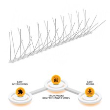 1M/2M Bird Spikes for Pigeons Small Birds Stainless Steel Deterrent Cover