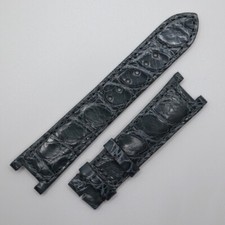 Cinturino in Coccodrillo Pancia Grigio Cartier Pasha 38mm 20/18 per Fibbia