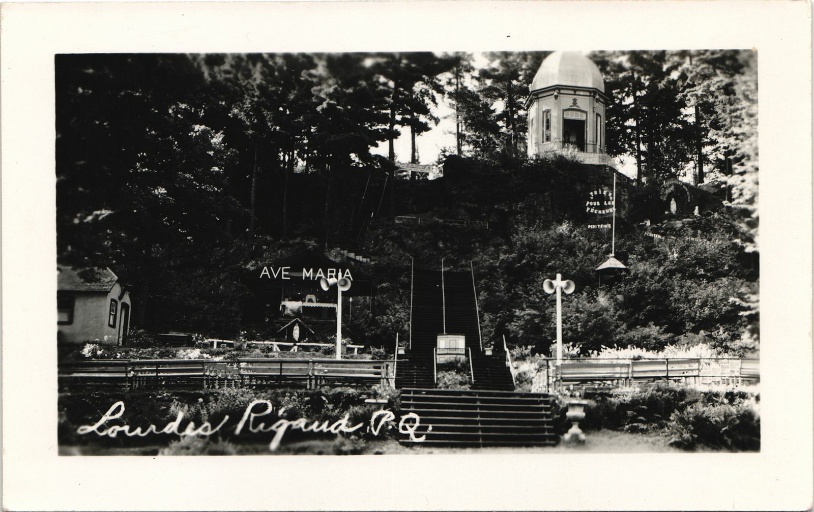 LOURDES RIGAUD real photo postcard rppc VaudreuilSoulanges Quebec