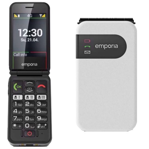 NUEVO EN CAJA Emporia Simplicity Glam (4G) Negro 128 MB + 48 MB Una sola SIM Desbloqueado FABRICANTE DE EQUIPOS ORIGINALES - Imagen 1 de 3