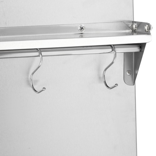 Kitchen Range Backsplash Commercial Stove Backsplash W/ Storage Shelf Wall Mount - Picture 8 of 18